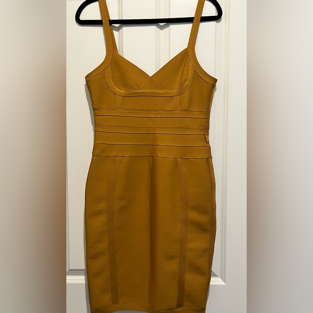 Bandage Mustard Dress
